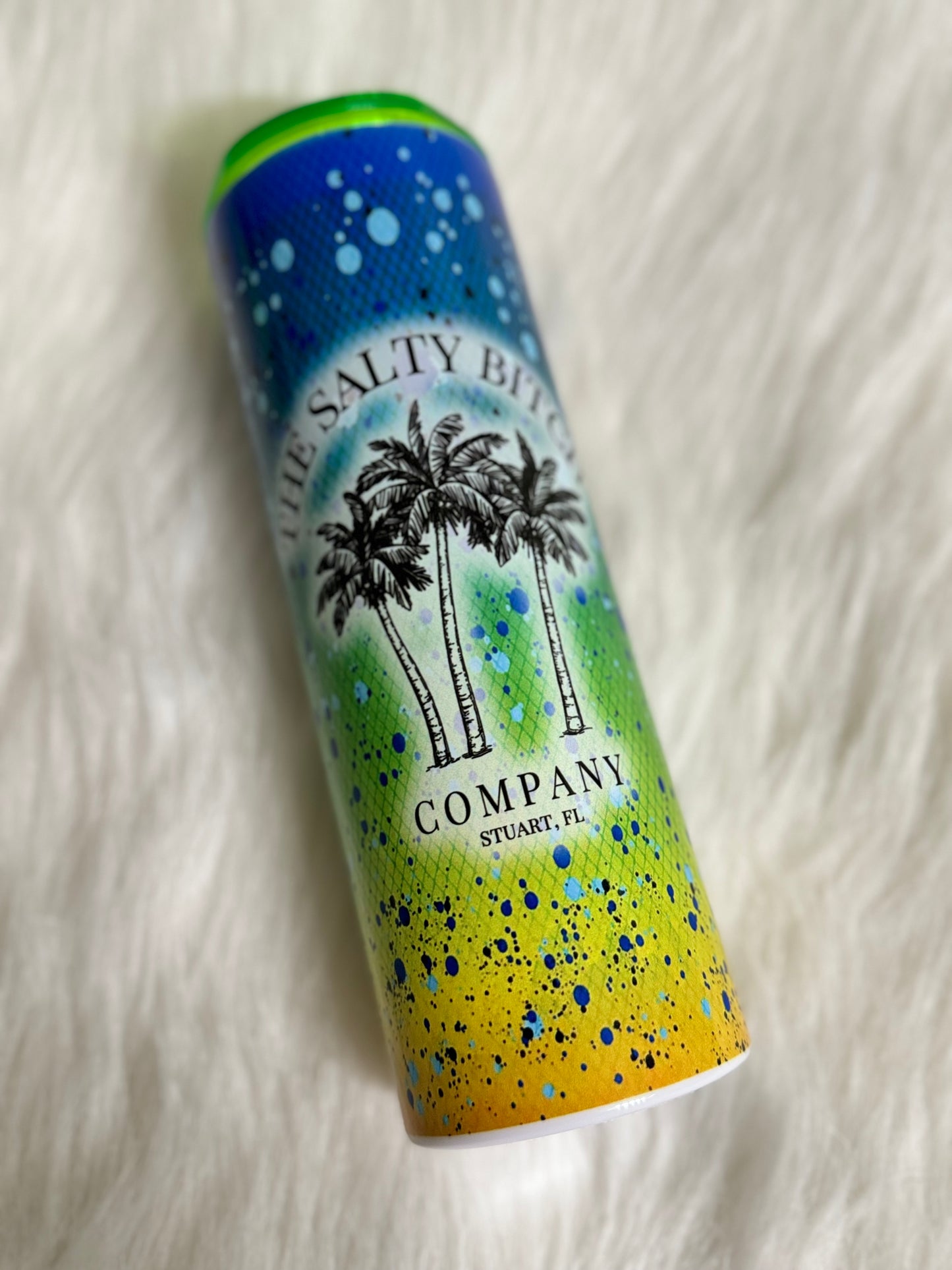 The Salty Bitch Company Tumbler | 20oz skinny tumbler | Mahi Mahi Print | In My Salty Bitch Era