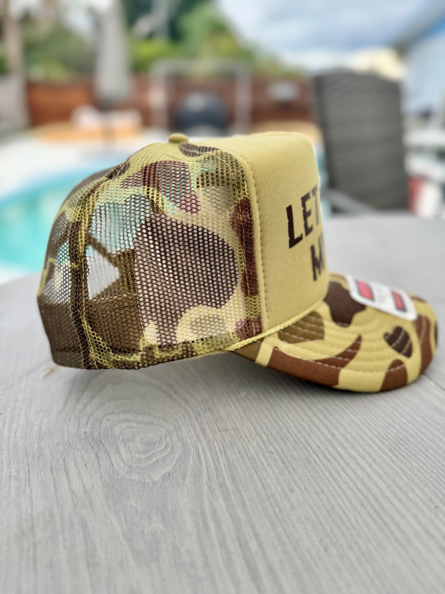 Let Me Ask My Wife - Duck Camo | Trucker Hat | Camouflage 5-panel | Unisex Hat