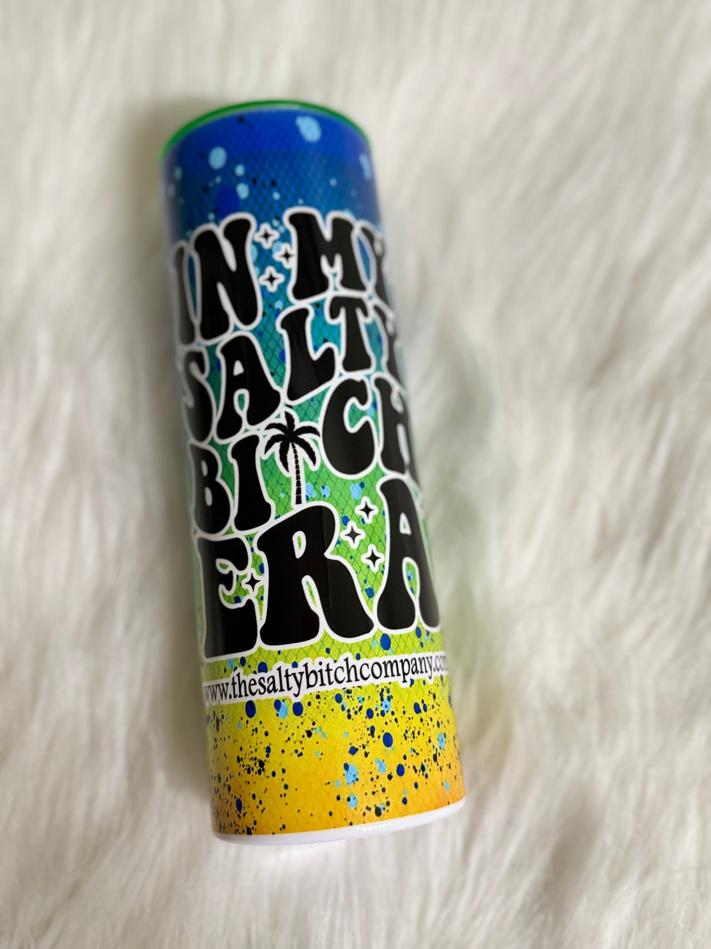 The Salty Bitch Company Tumbler | 20oz skinny tumbler | Mahi Mahi Print | In My Salty Bitch Era