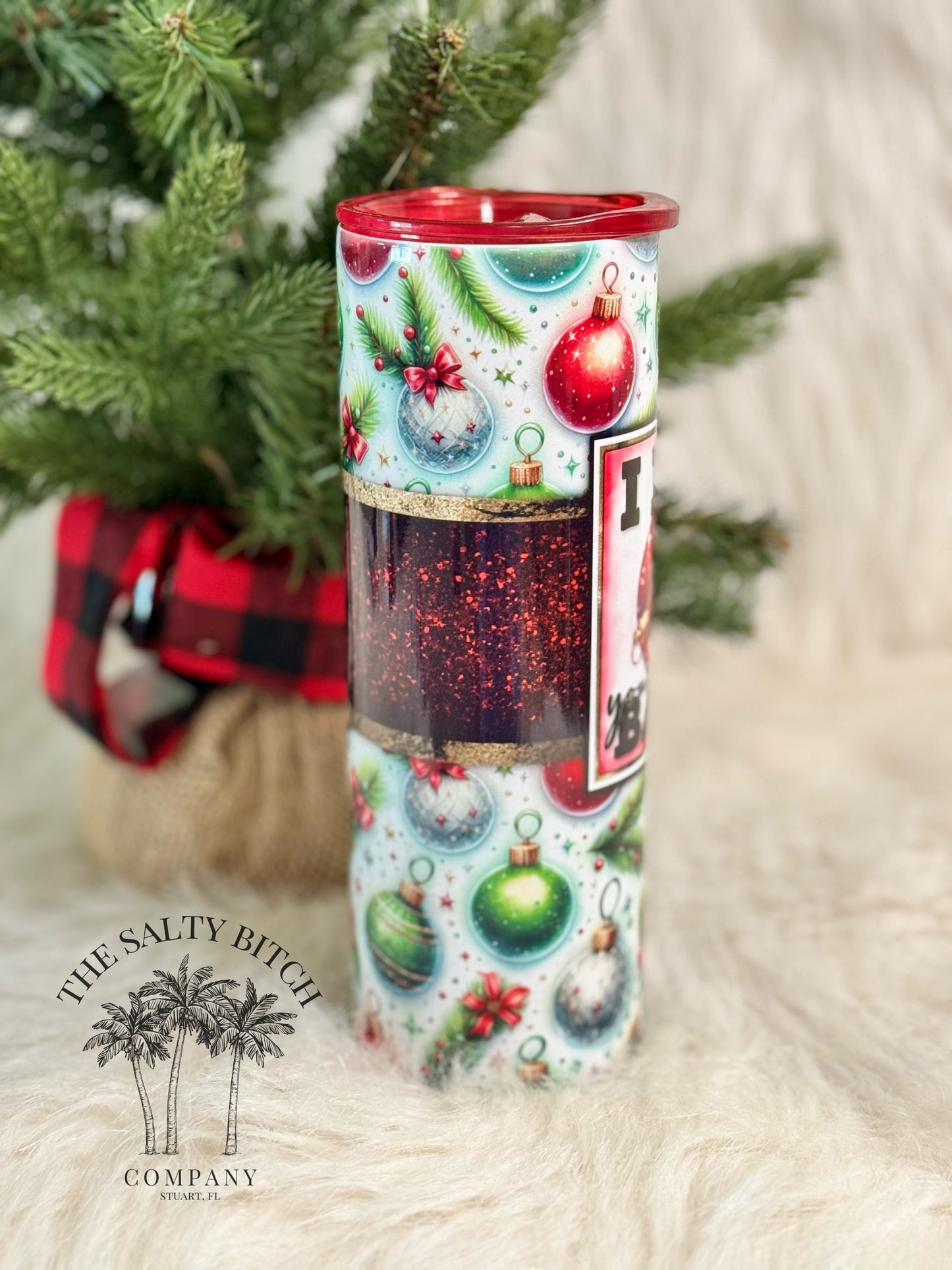 I Like Your Balls | Christmas Tumbler | 20oz skinny tumbler