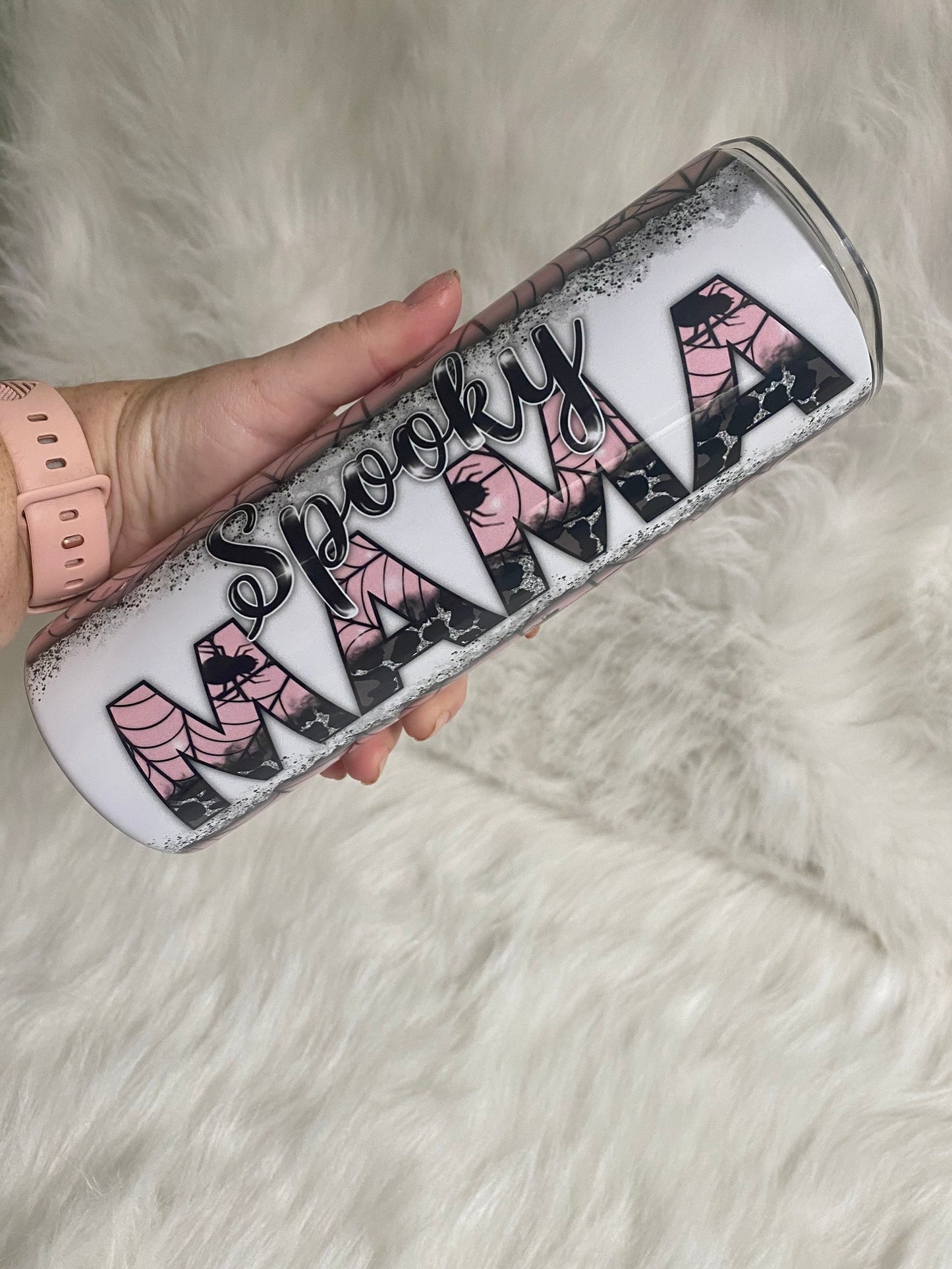 Spooky Mama | Halloween | 20oz skinny tumbler | Drinking tumbler