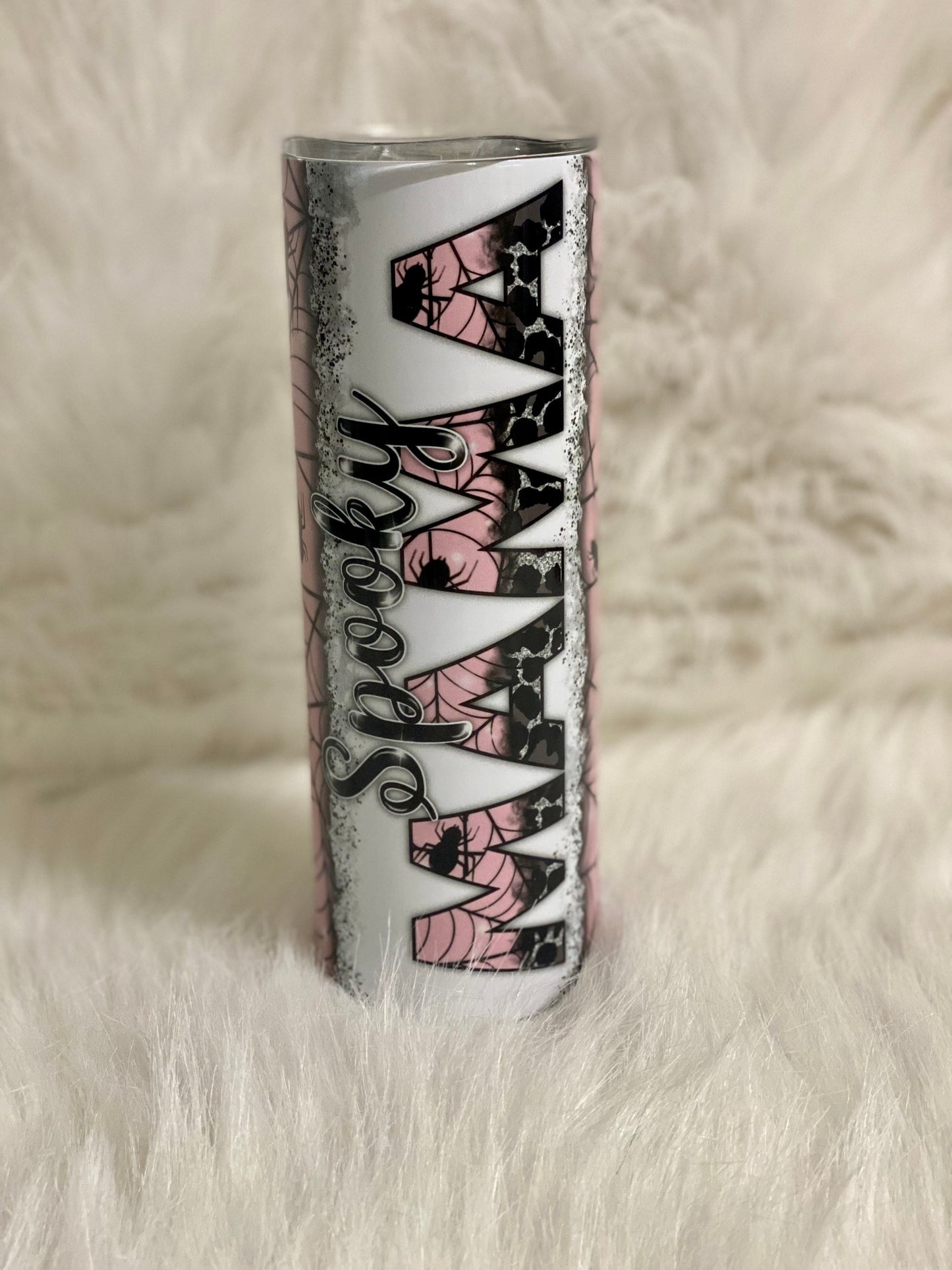 Spooky Mama | Halloween | 20oz skinny tumbler | Drinking tumbler