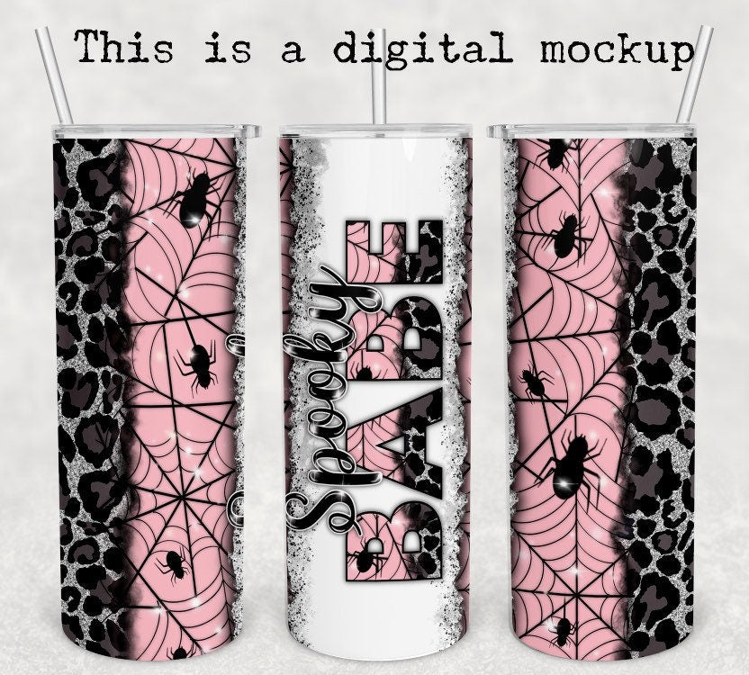 Spooky Babe | Halloween | 20oz skinny tumbler | Drinking tumbler