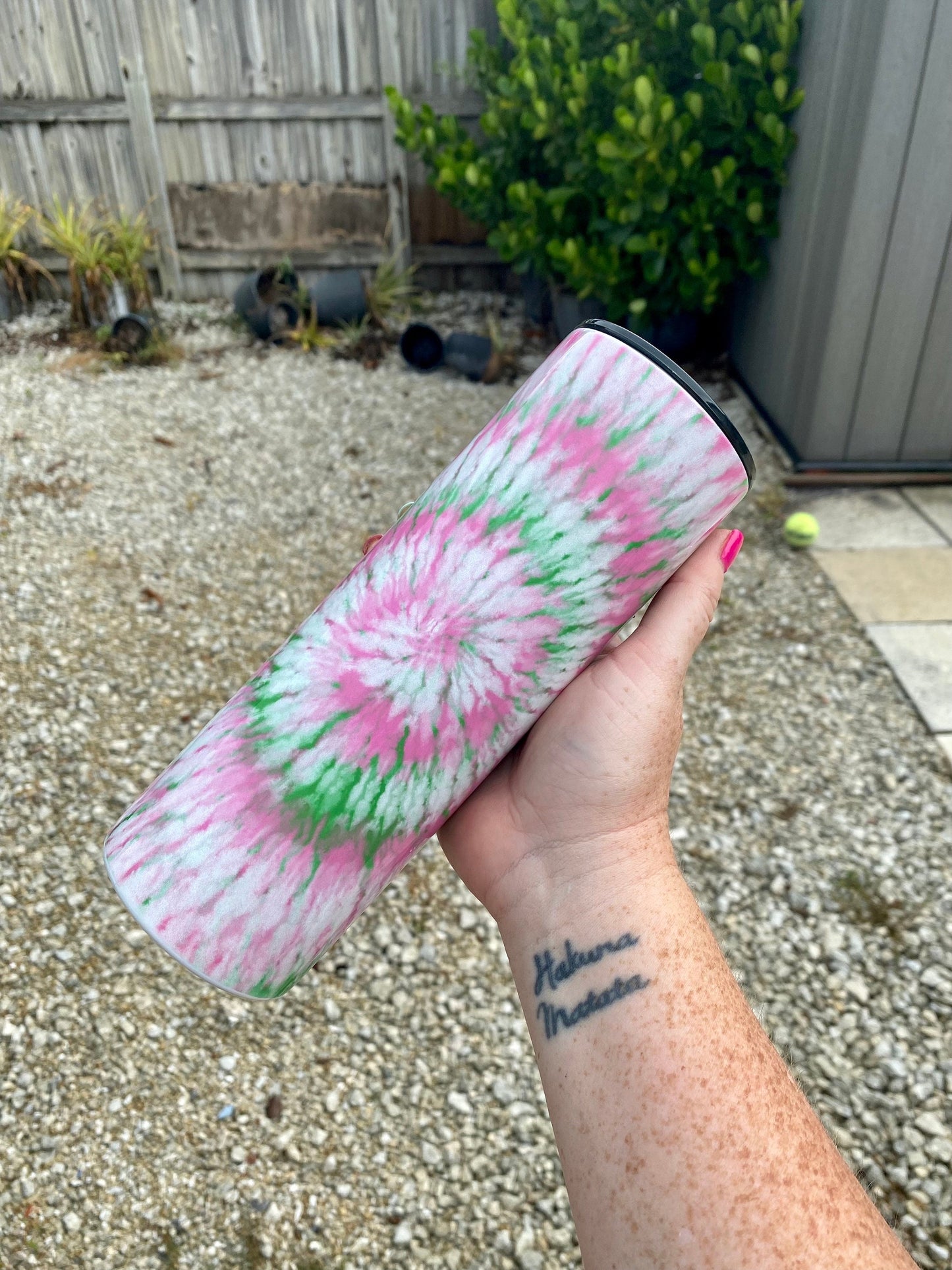 Zombie Vibes | 20oz skinny tumbler | Tie Dye | Drinking Cup | Halloween Tumbler