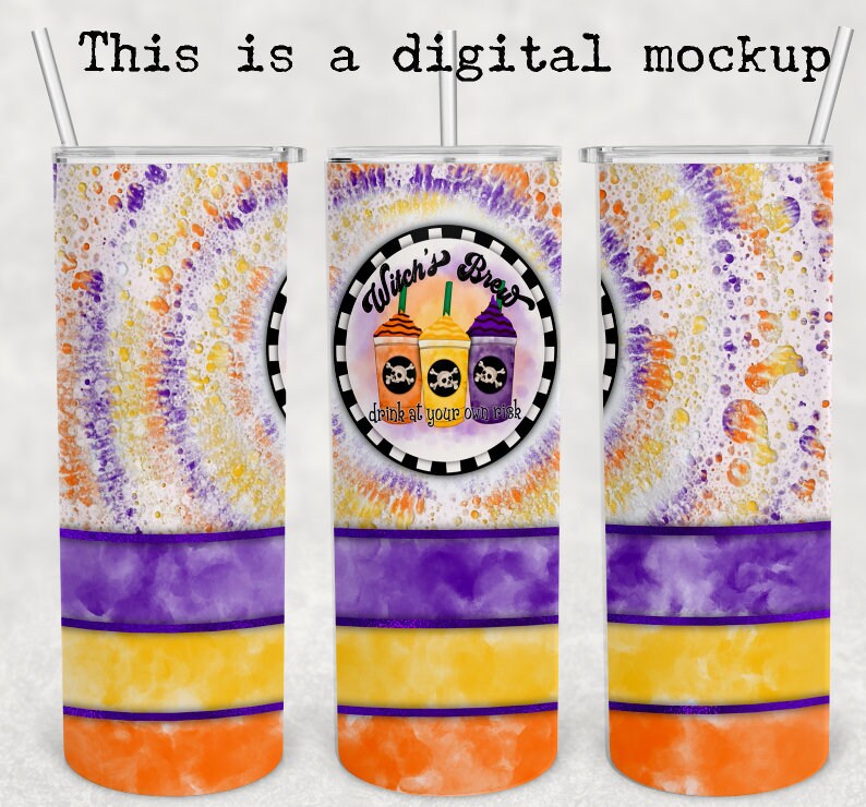 Witches Brew | Spooky Sisters | Halloween | 20oz skinny tumbler | Drinking tumbler