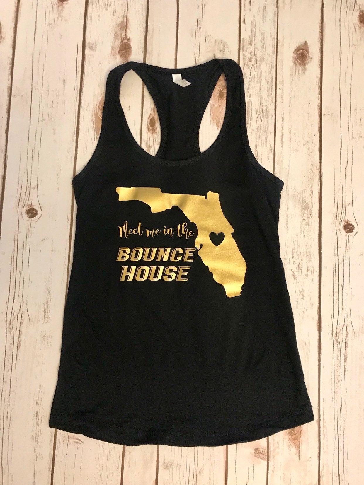 Meet Me In The Bounce House | UCF Knights | Ladies Gameday Racerback Tank Top