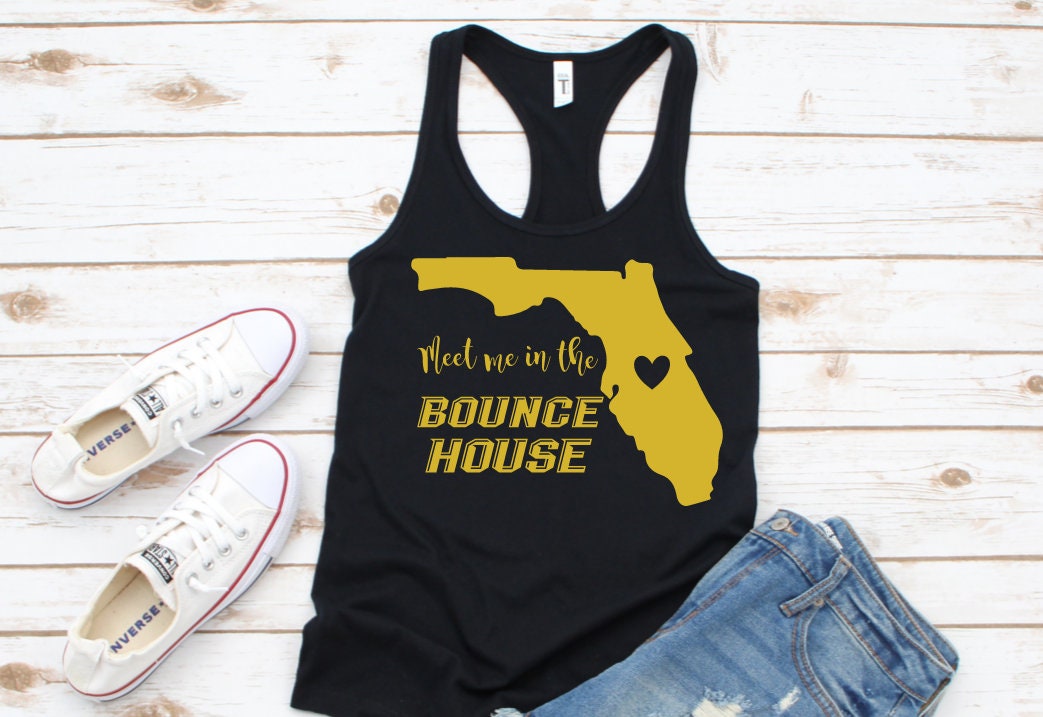 Meet Me In The Bounce House | UCF Knights | Ladies Gameday Racerback Tank Top