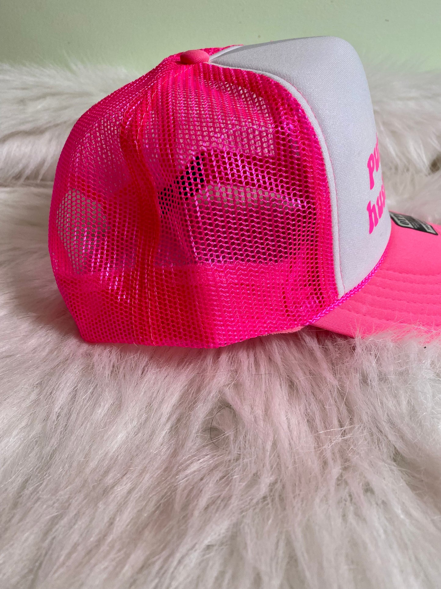 Put It On My Husband’s Tab | Trucker Hat | Neon Pink | Unisex Hat