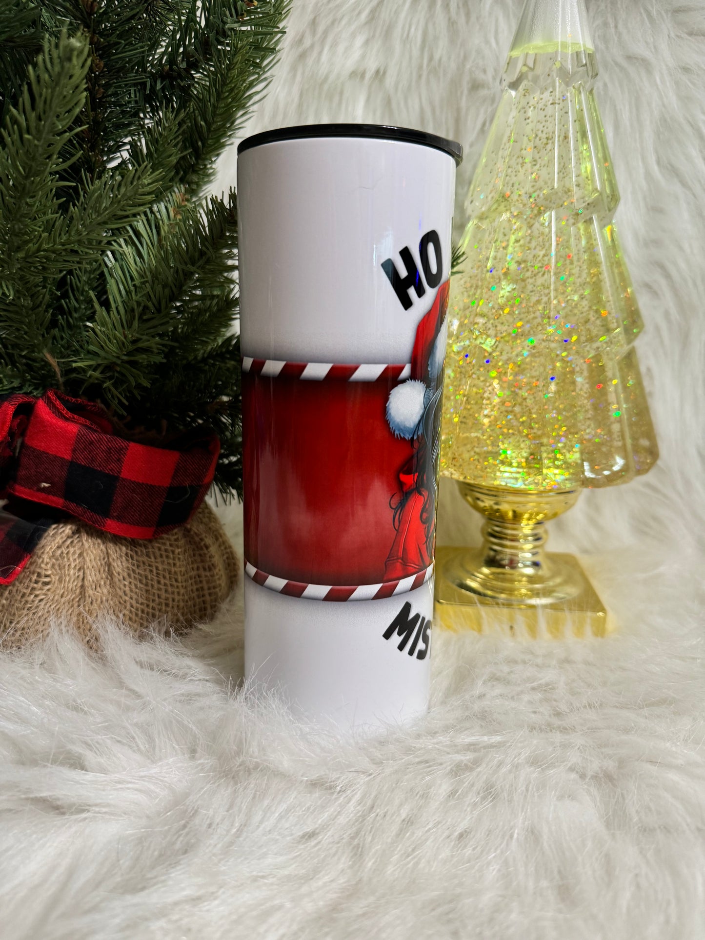 Ho Ho Ho's & Mistletoes Christmas Skeleton | Christmas Tumbler | 20oz skinny tumbler