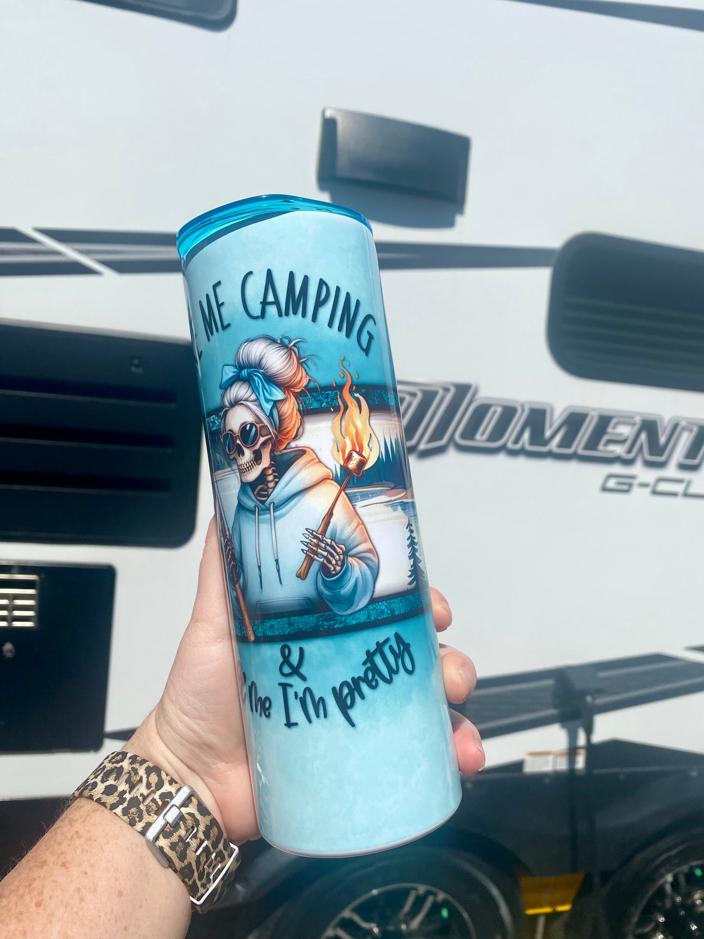 Take Me Camping & Tell Me I’m Pretty Tumbler | 20oz skinny tumbler | camping tumbler | Adult Humor