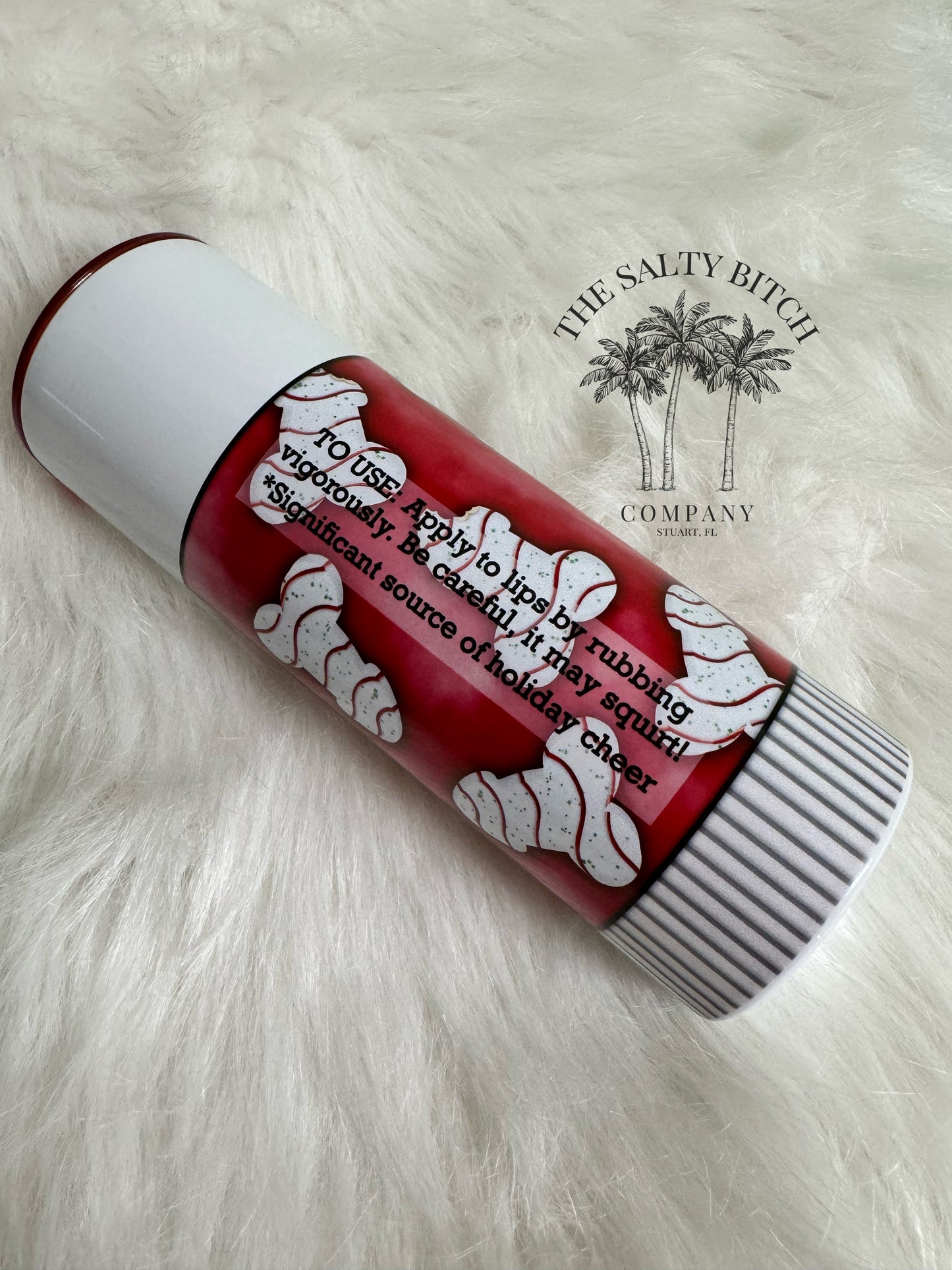 Lil Stubby Lip Balm Tumbler | Chapstick | Naughty Christmas Tumbler | 20oz skinny tumbler