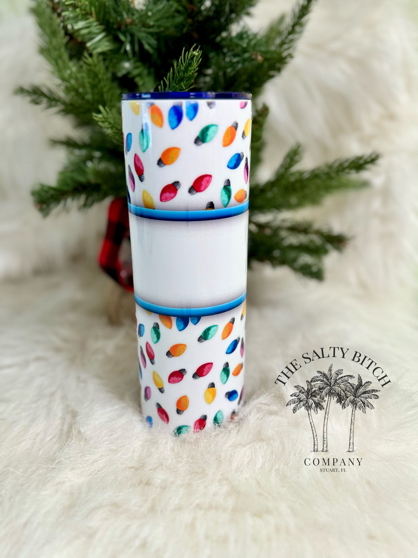 Balls Deep Into Christmas | Christmas Lights | Naughty Christmas Tumbler | 20oz skinny tumbler