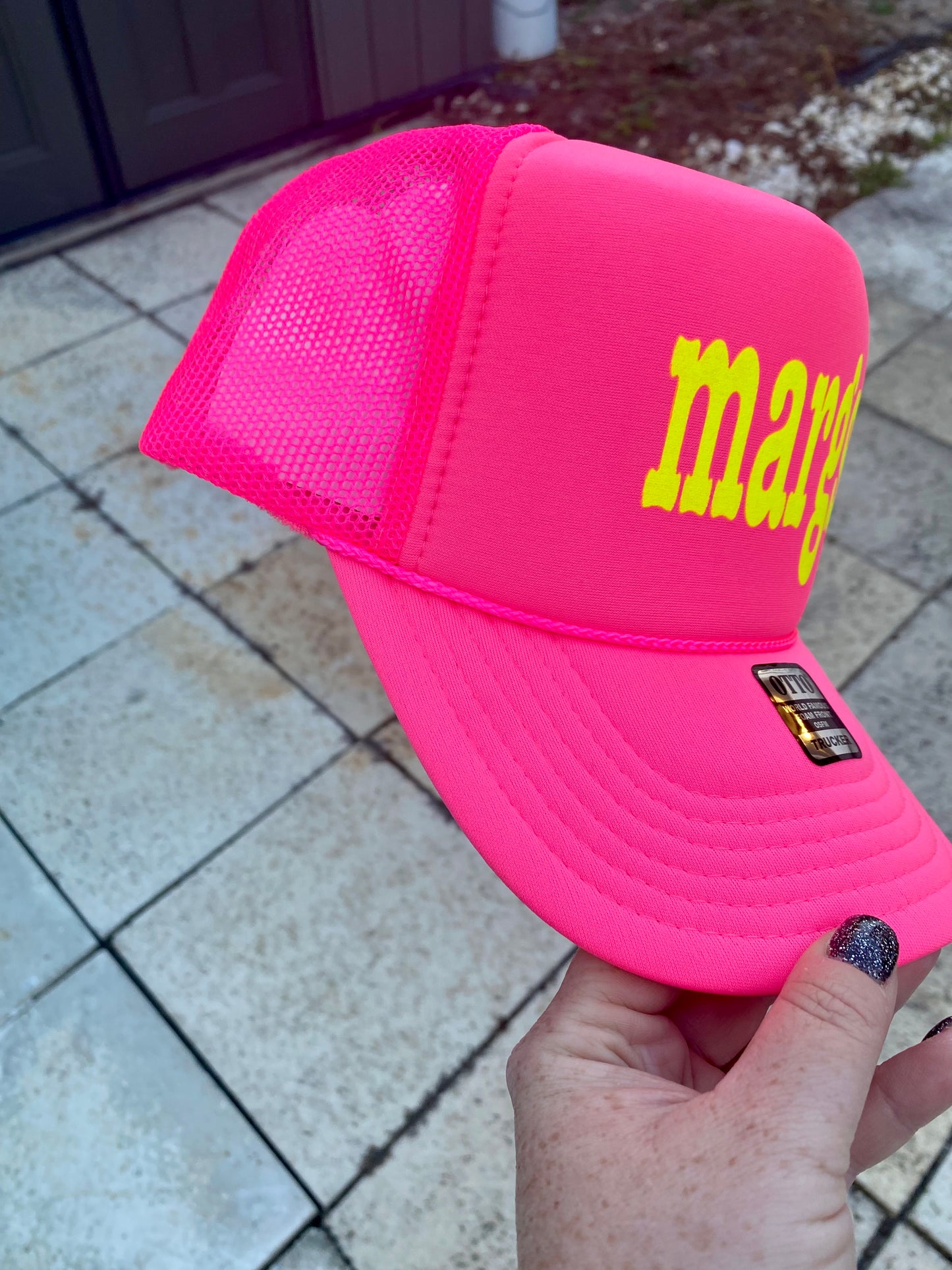 Margs | Trucker Hat | Neon | Ladies Hat | Margarita Lover