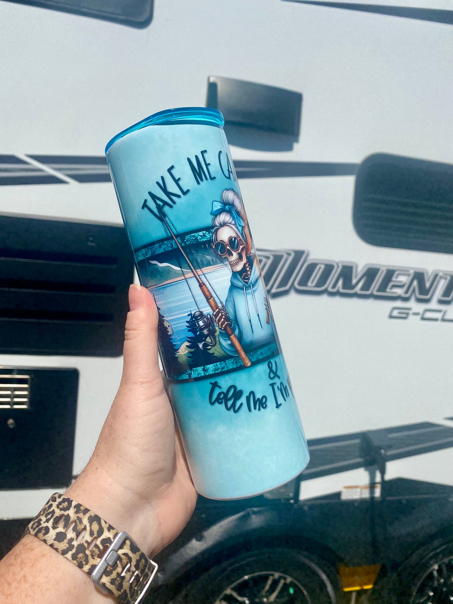 Take Me Camping & Tell Me I’m Pretty Tumbler | 20oz skinny tumbler | camping tumbler | Adult Humor