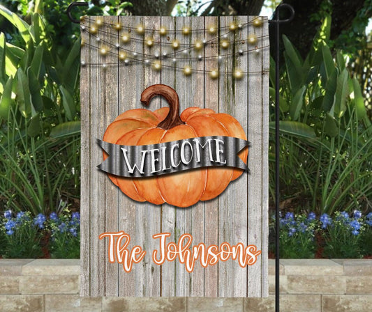 Fall Pumpkin | Custom Yard Flag | Garden Flag | Fall/Halloween