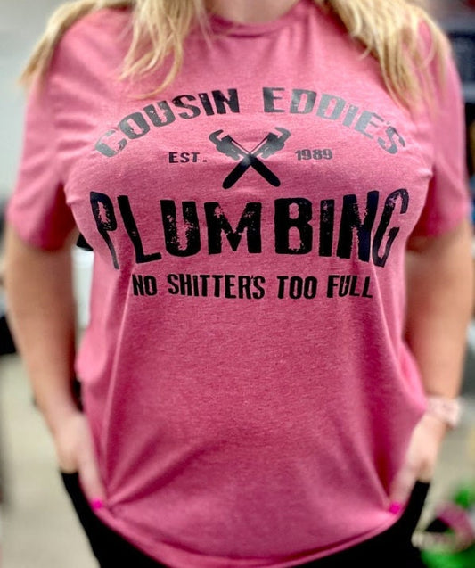 Cousin Eddie’s Plumbing | No Shitters Too Full | Christmas Vacation | Unisex t-shirt