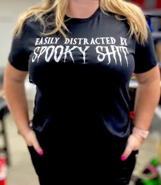 Easily Distracted By Spooky Shit | Halloween shirt | Unisex  t-shirt