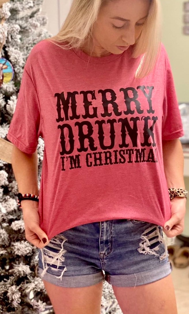 Merry Drunk I’m Christmas | Christmas T-shirt | Unisex t-shirt