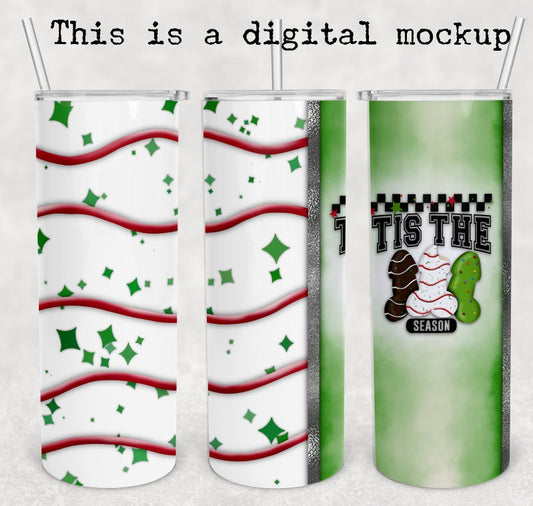 Christmas Cake | Tis The Season | Naughty Penis | Christmas Tumbler | 20oz skinny tumbler