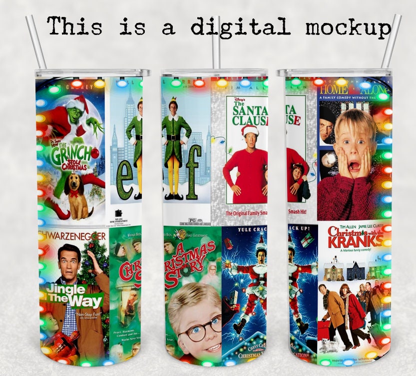 Classic Christmas Movies | Christmas Tumbler | 20oz skinny tumbler