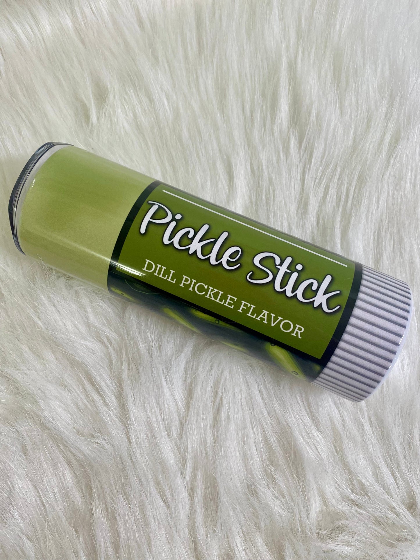 Pickle Stick Chap Stick Tumbler | 20oz skinny tumbler | Pickle Lover | Adult Humor