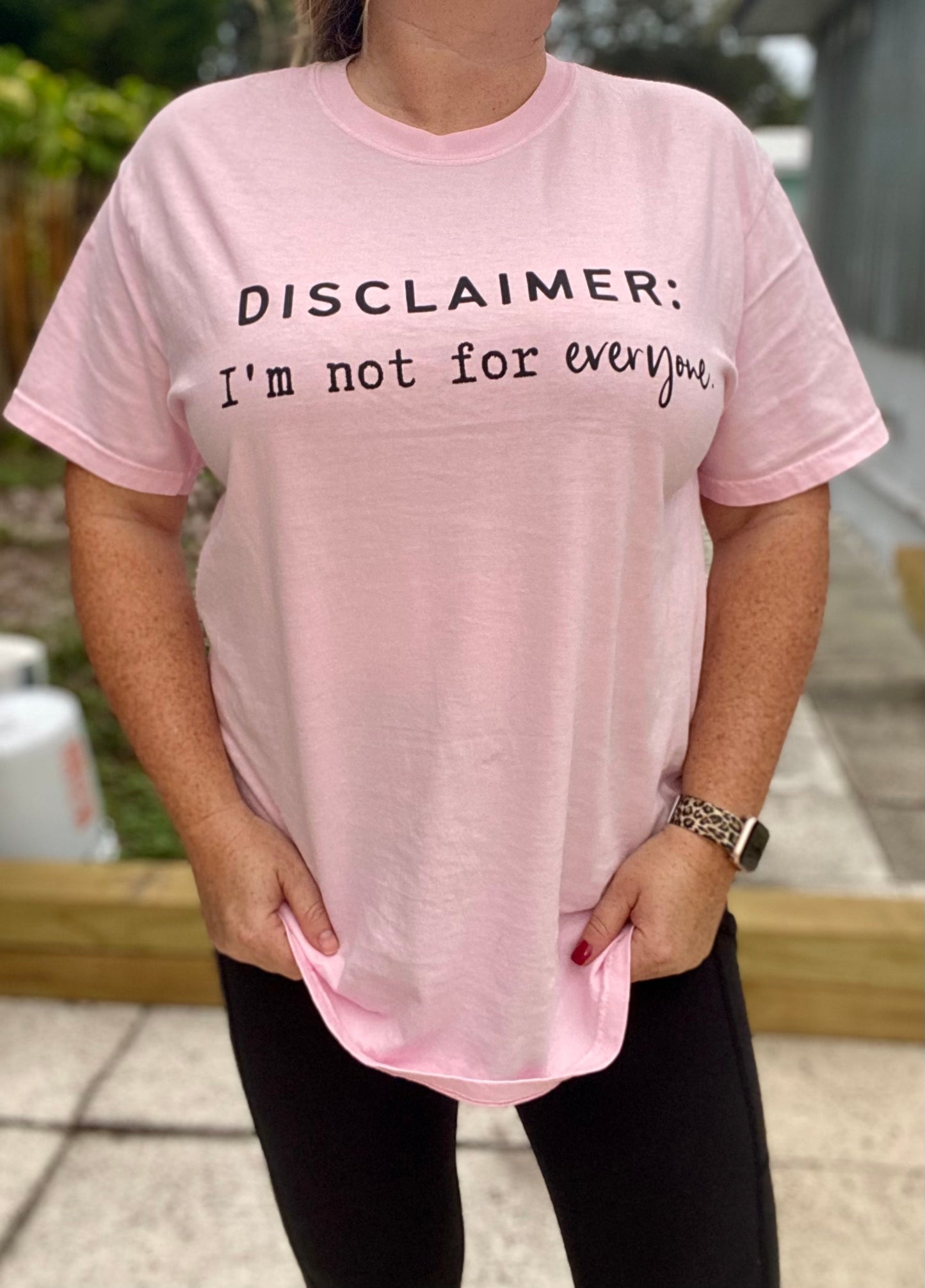 Disclaimer: I’m Not For Everyone | Unisex T-shirt | Light Pink