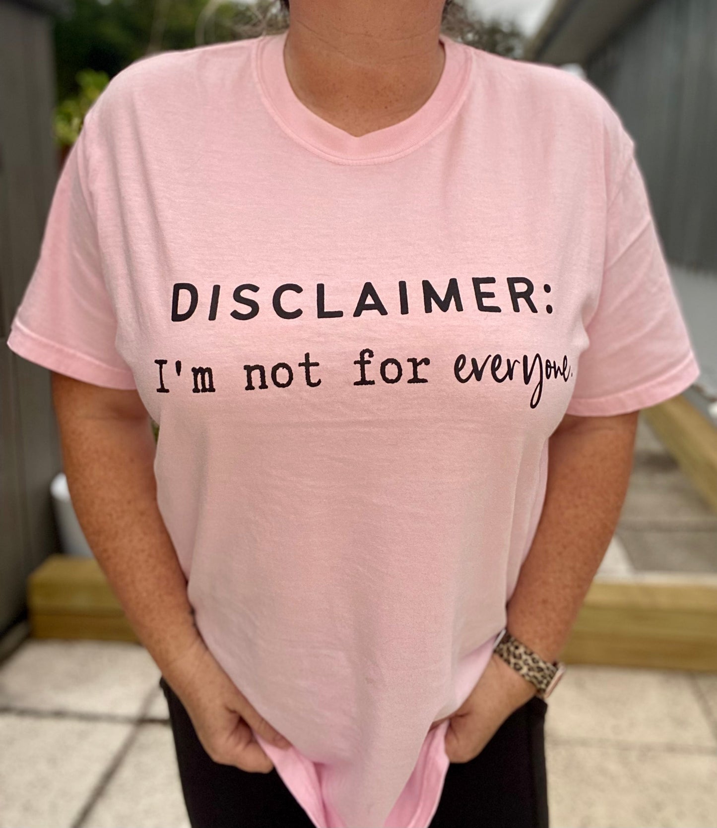 Disclaimer: I’m Not For Everyone | Unisex T-shirt | Light Pink