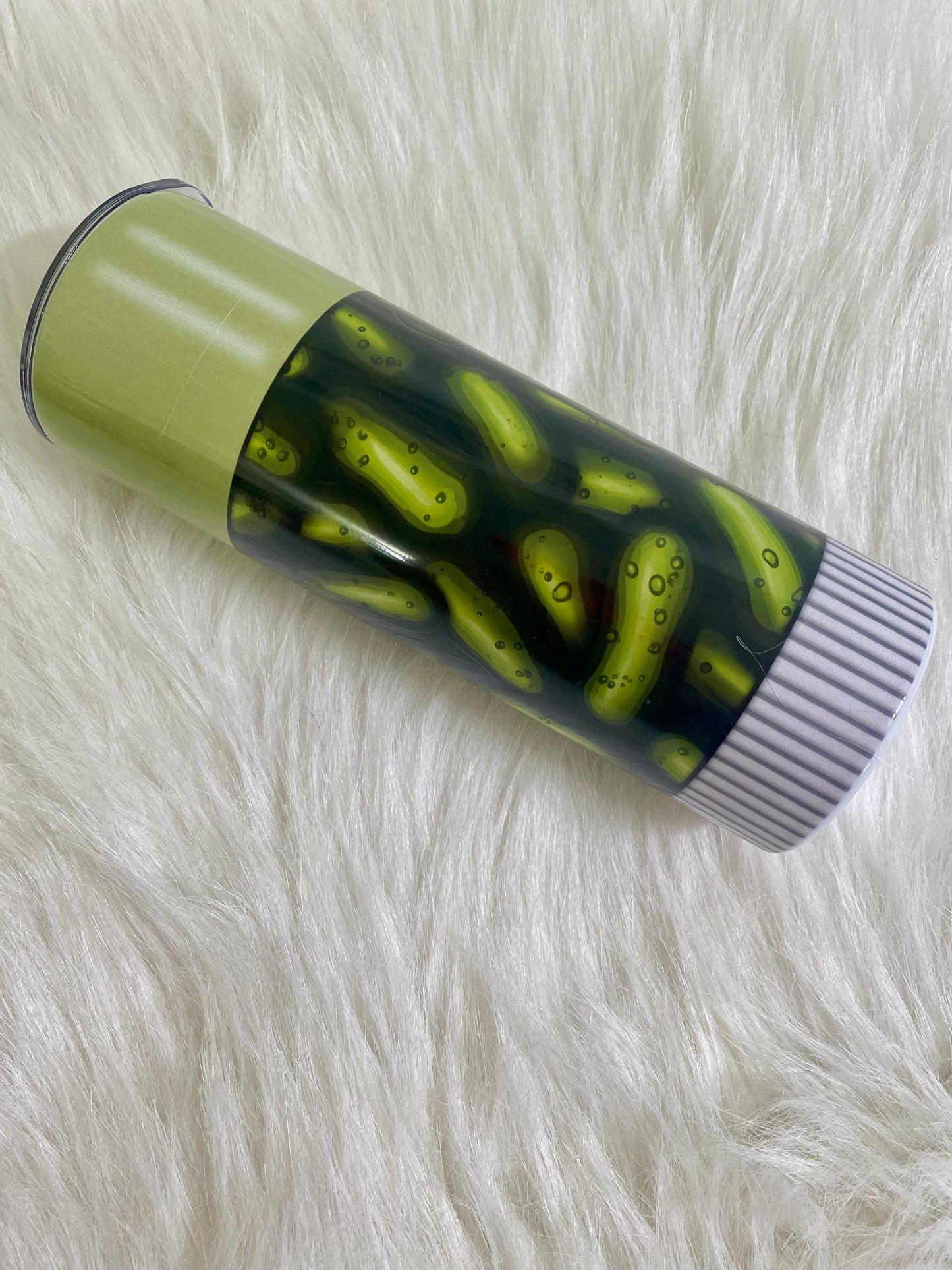 Pickle Stick Chap Stick Tumbler | 20oz skinny tumbler | Pickle Lover | Adult Humor