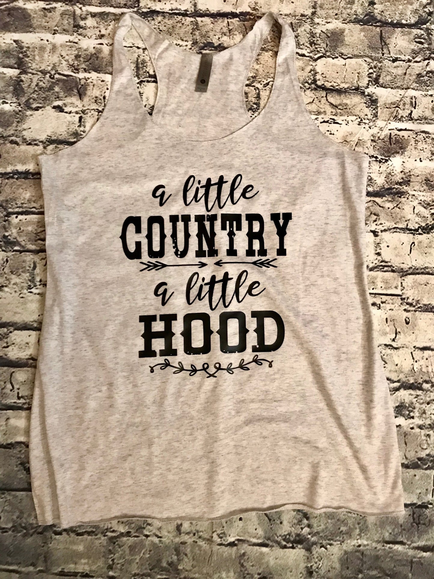 A Little Country, a Little Hood | Ladies Racerback Tank Top