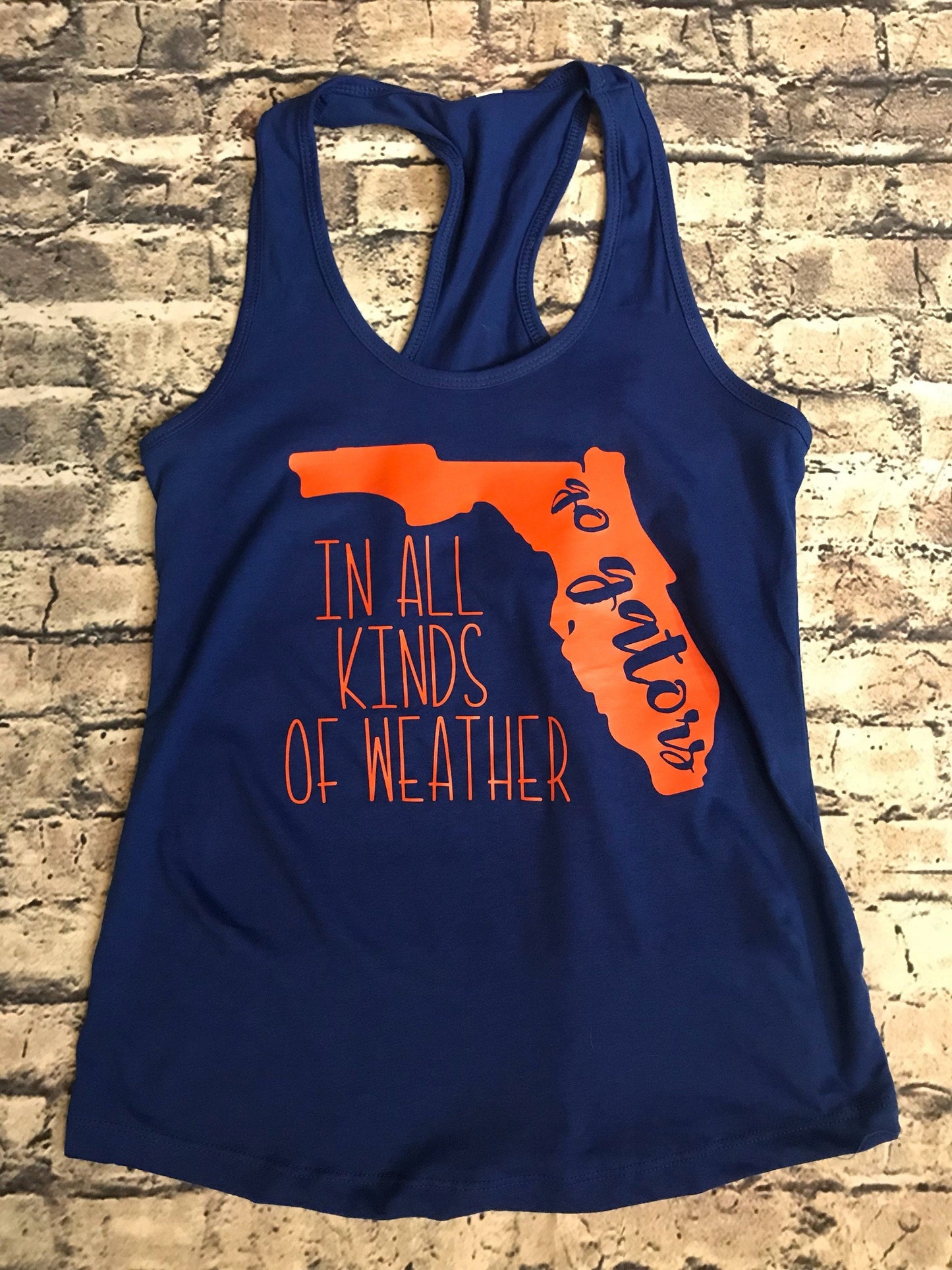 In All Kinds Of Weather | Florida Gators Tank Top | Ladies Racerback Tank