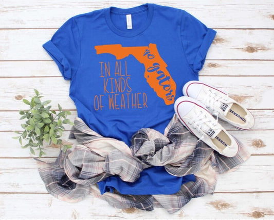 In All Kinds Of Weather | Florida Gators | Unisex T-shirt