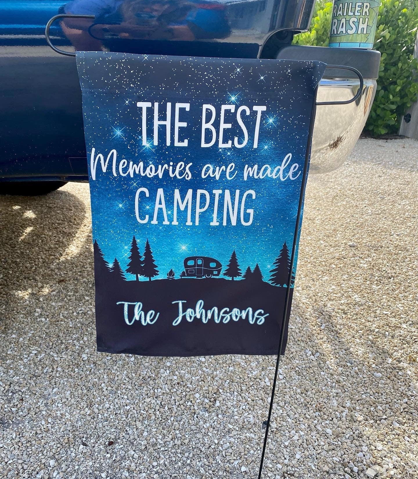 The Best Memories Are Made Camping | Campsite Flag | Family Last Name | Garden Flag