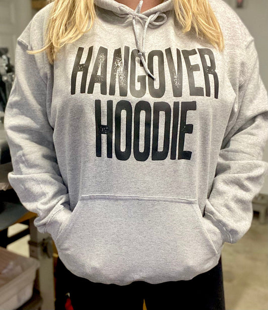 Hangover Hoodie | Heather Gray | Unisex Hoodie | Sweater | Drinking Hoodie