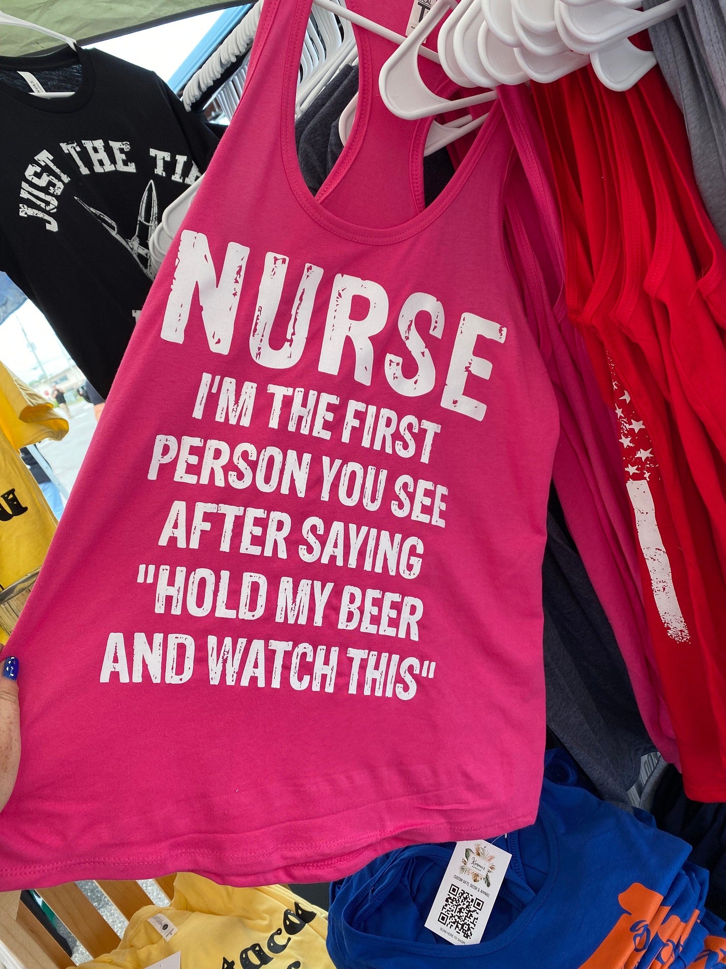 Nurse Tank Top | Ladies Racerback Tank Top | Funny Nurse shirt | first responder tank top